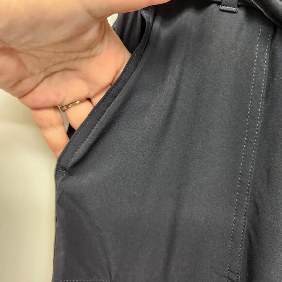 Banana Republic Navy Tie Waist Cargo Joggers Pull on Pants Women's M - Picture 6 of 11